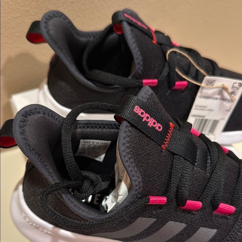 Adidas Cloudfoam Pure 2.0 Women’s Size 7.5 Running Black w/Hot Pink H00944-Z018 - Picture 10 of 16